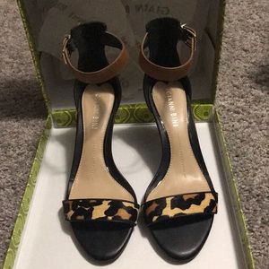 Gianni Bini Cheetah Print Strappy Sandals
